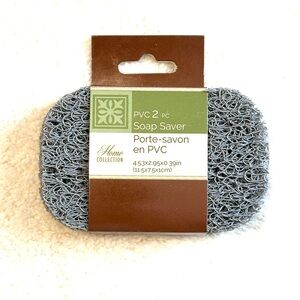 Home Collection Gray PVC Soap Saver Pads (2 pc) Set Kitchen Bathroom